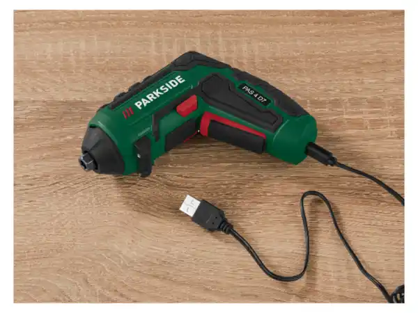 Bild 2 von PARKSIDE® 4V Akkuschrauber »PAS 4 D7«, mit Akku und Ladekabel