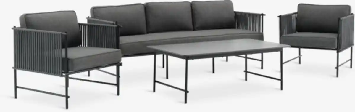 Bild 1 von Lounge-Set STOVNER 5 Pers. grau
