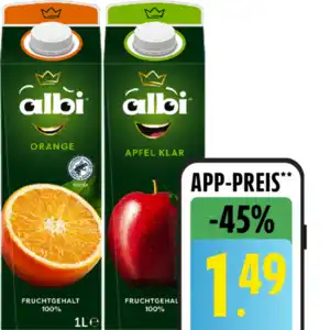 albi Fruchtsaft oder Nektar