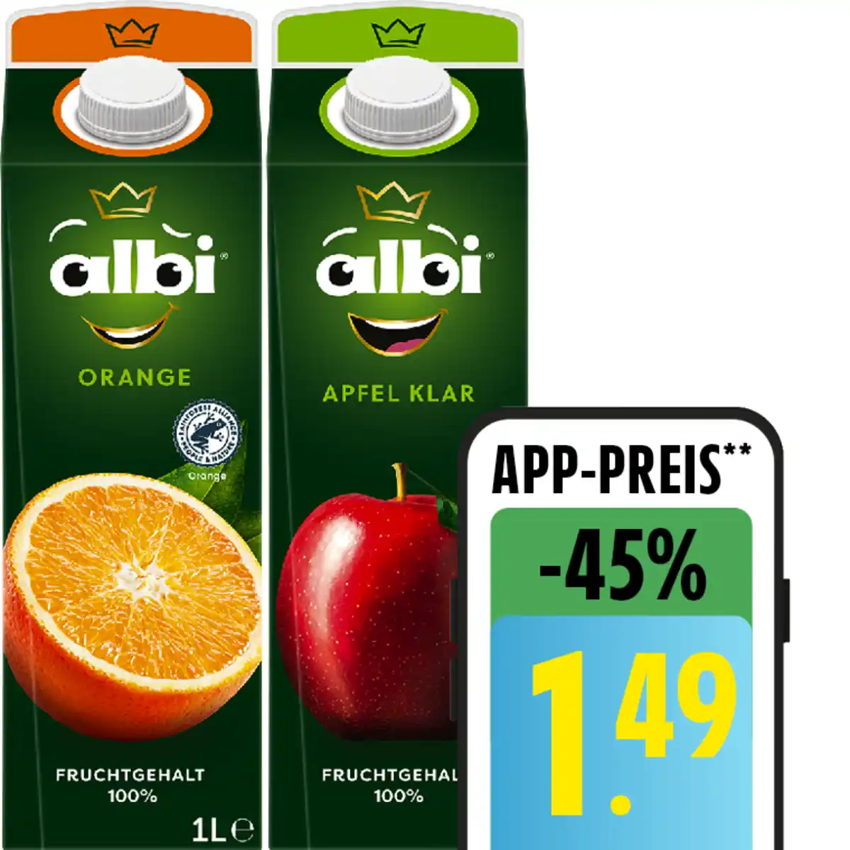 Bild 1 von albi Fruchtsaft oder Nektar