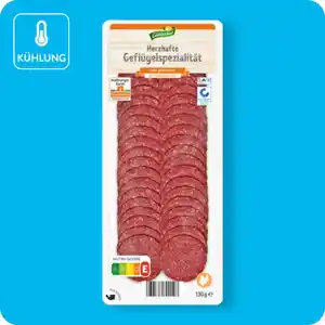 GUT DREI EICHEN / GÜLDENHOF Herzhafte Geflügelsalami