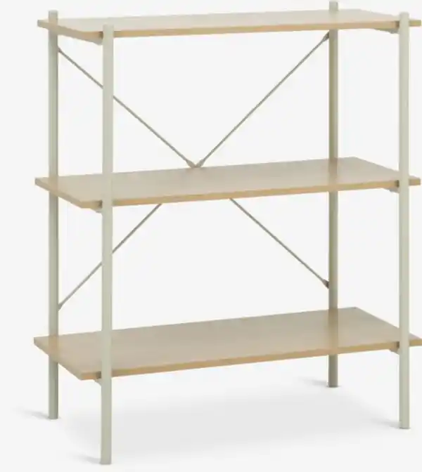Bild 1 von Regal VANDBORG 3 Böden eiche/beige