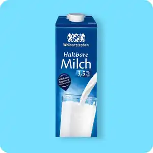 WEIHENSTEPHAN Haltbare Milch, 3,5% Fett