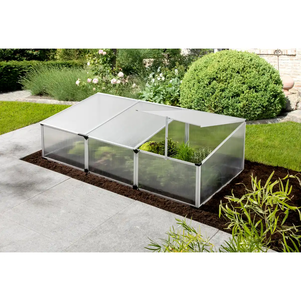 Bild 1 von XXL-Frühbeet Aluminium 150 x 40 x 75 cm