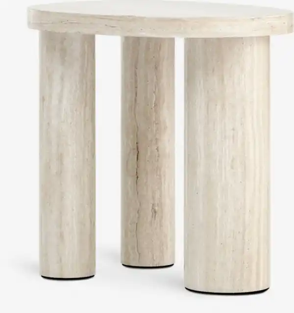 Bild 1 von Beistelltisch LUNDEBORG 38x50 Travertin