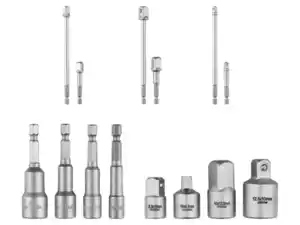 PARKSIDE® Stecknuss-Adapter- und Verlängerungs-Set / Stecknuss-Set / Stecknuss-Adapter-Set für Ratschen
