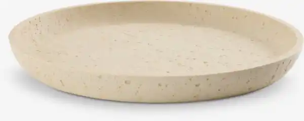 Bild 1 von Dekotablett JENSUFFE Ø30xH3cm beige
