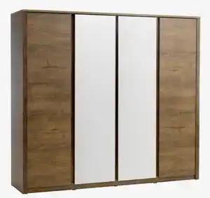 Kleiderschrank VEDDE 220x197 mit Spiegel wildeiche
