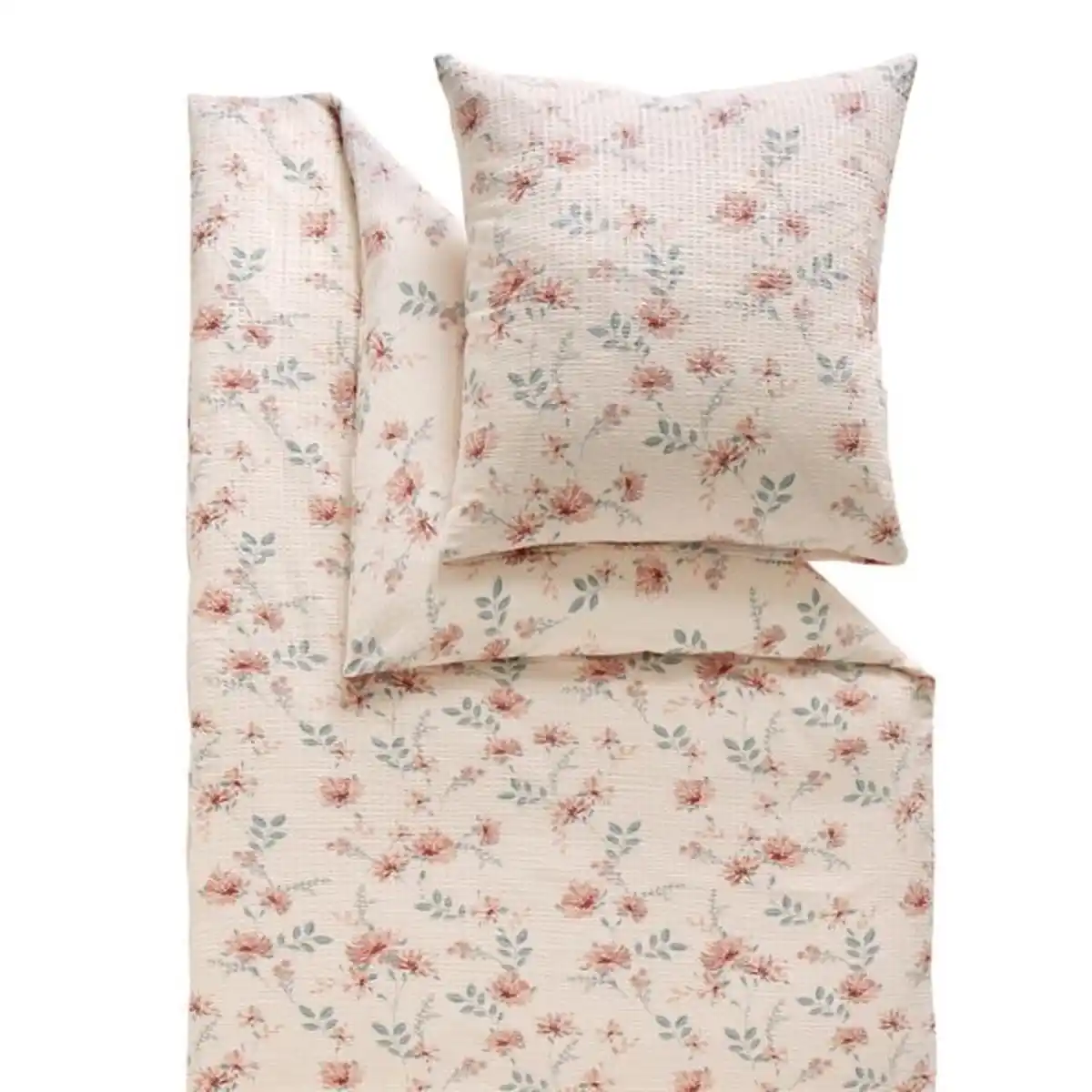 Bild 1 von Seersucker Bettwäsche, 135 cm x 200cm, floral