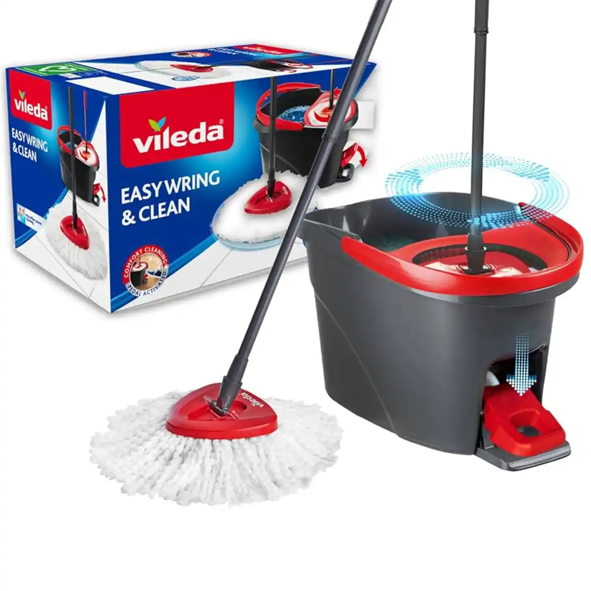 Bild 1 von Vileda EasyWring & Clean Wischmop Komplettset – Komfortable & gründliche Bodenreinigung