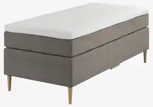 Boxspringbett 90x200cm ROGGA GC110 grau-21 DZ