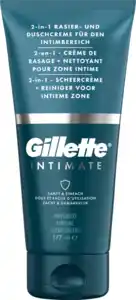 Gillette INTIMATE Reinigungs & Rasiercreme 2in1, Intimate