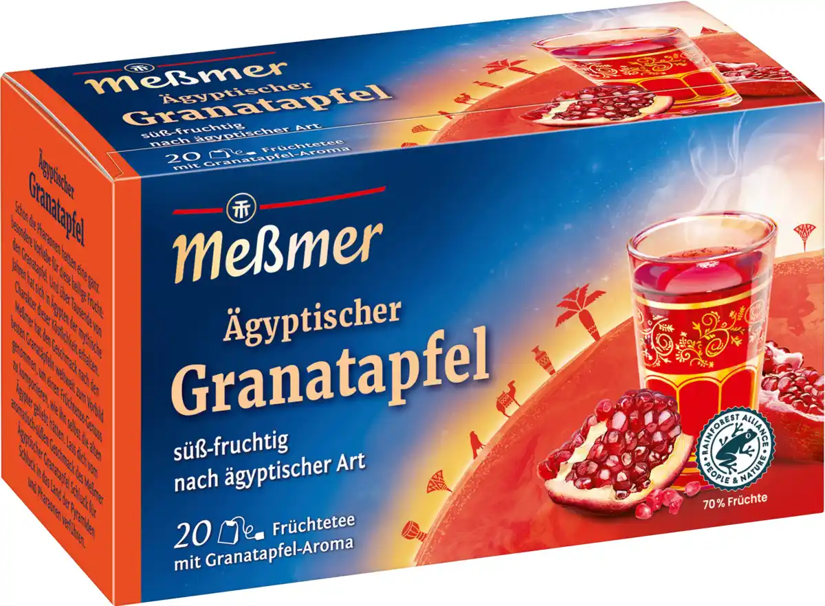 Bild 1 von Meßmer Früchtetee Ägyptischer Granatapfel (20 Beutel)