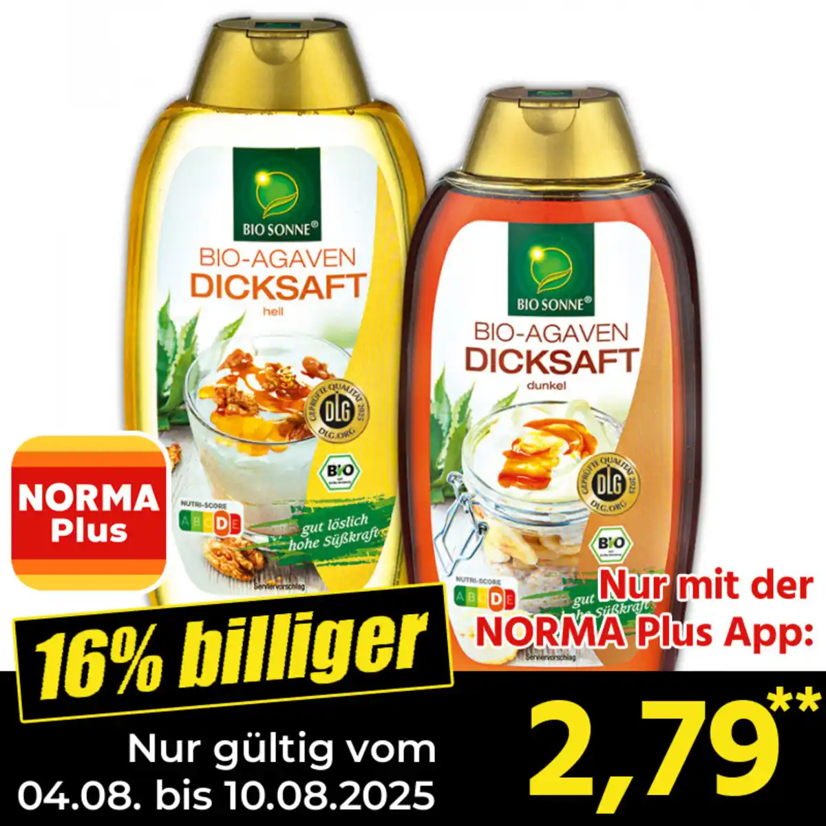 Bild 1 von Bio Sonne Bio-Agavendicksaft 500 ml