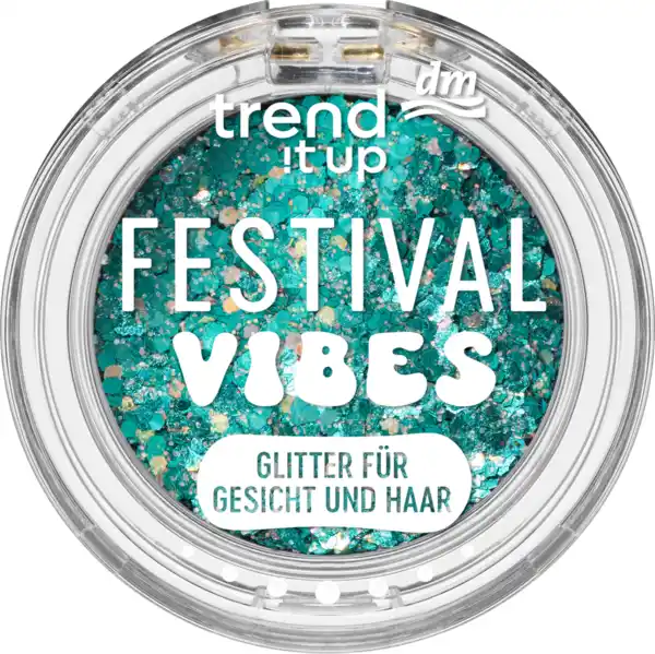 Bild 1 von trend !t up Glitter Topper Festival Vibes 060 Grün