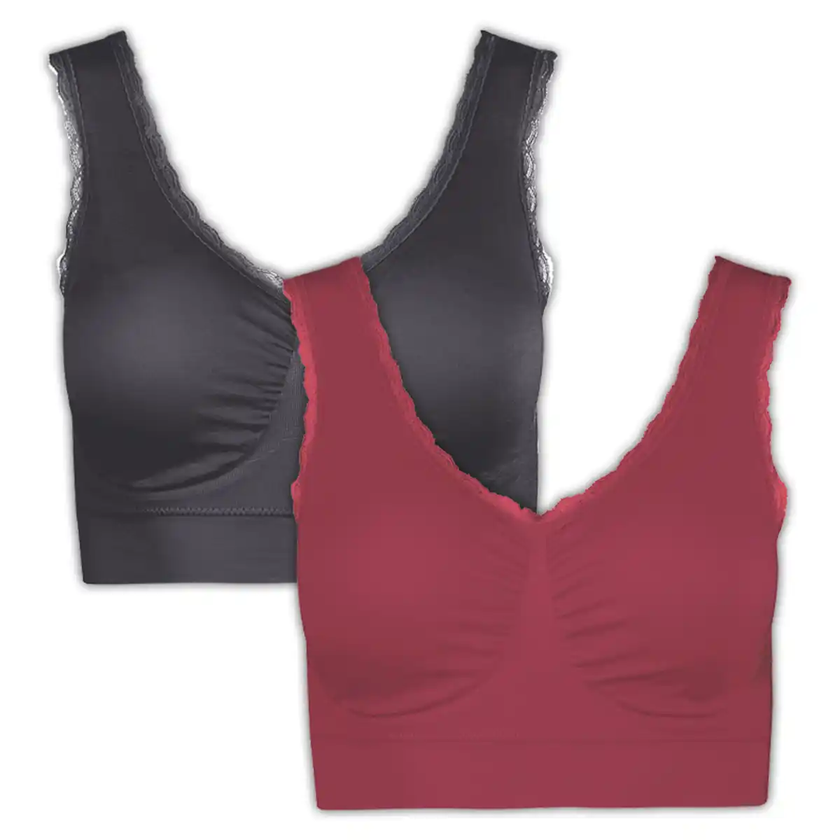 Bild 2 von J-Line Seamless-BH mit Spitze 2er-Pack