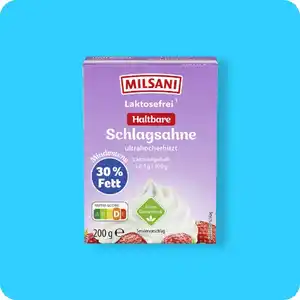 MILSANI Laktosefreie H-Schlagsahne⁶, Mind. 30 % Fett