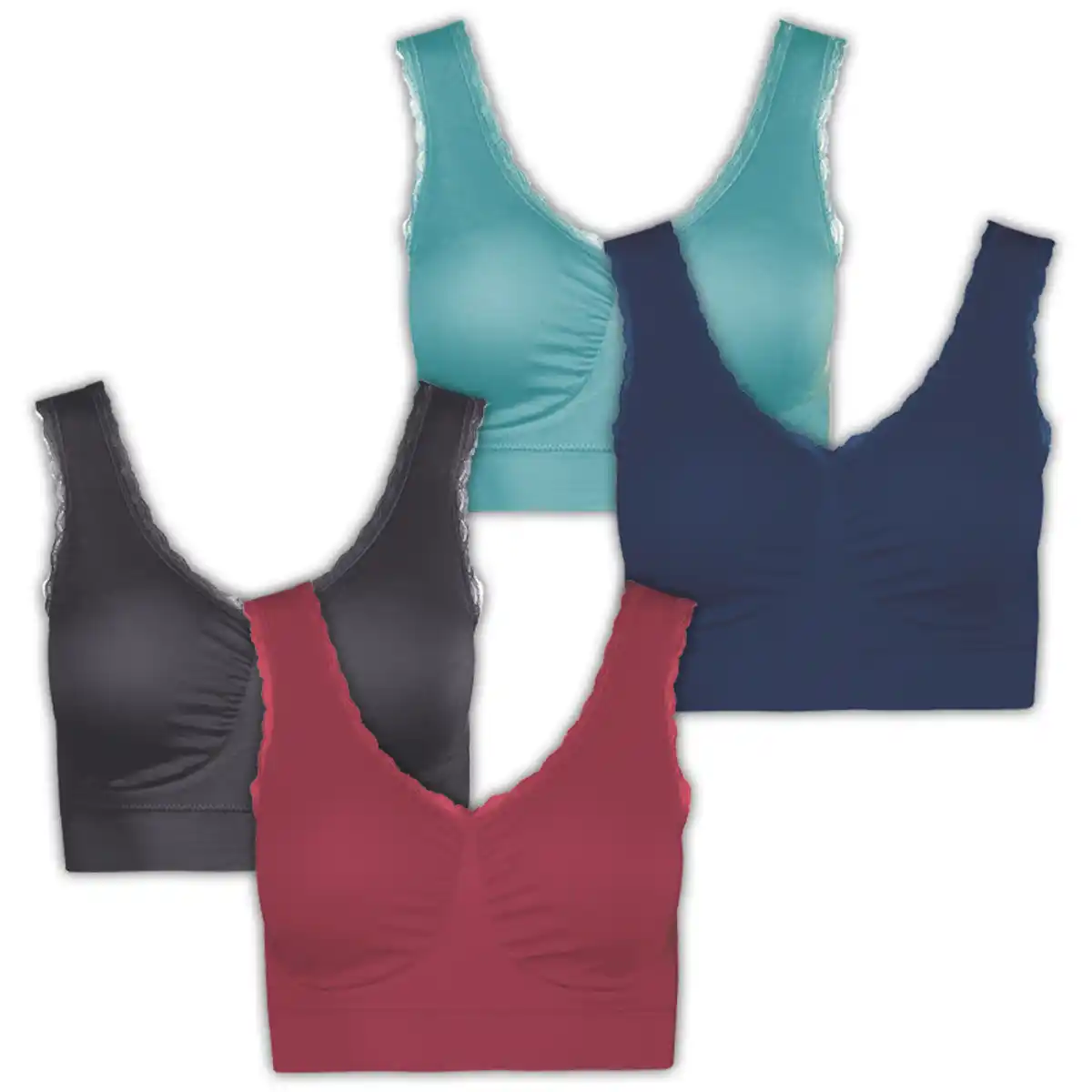 Bild 1 von J-Line Seamless-BH mit Spitze 2er-Pack