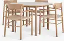 Bild 1 von ALSTED Ø120 Tisch eichefarben+4 ISLEV Stühle m/Armlehne Eich