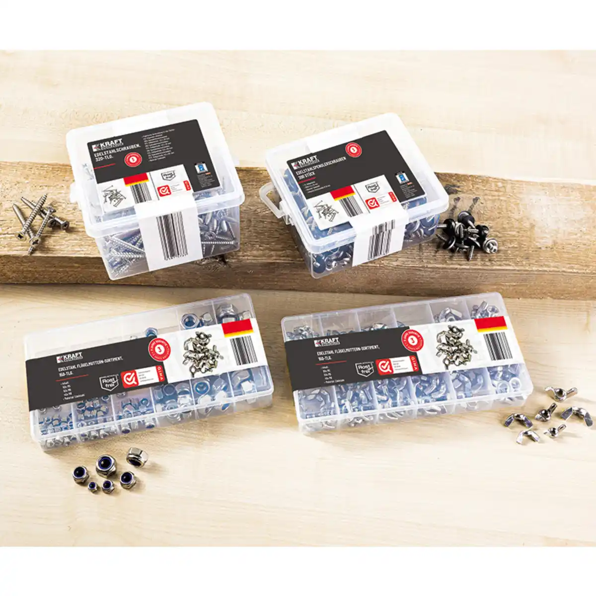 Bild 1 von Kraft Werkzeuge Edelstahl-Schrauben /-Muttern