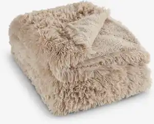 Kuscheldecke MYRFIOL 135x195 taupe