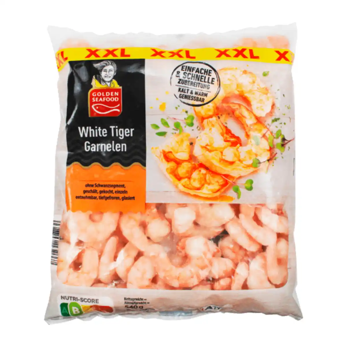 Bild 1 von GOLDEN SEAFOOD White-Tiger-Garnelen XXL 540g