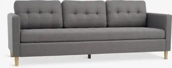Bild 1 von Sofa FALSLEV 3-Sitzer grau Stoff
