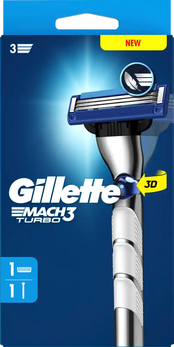 Bild 1 von Gillette Rasierer, Mach3 Turbo 3D