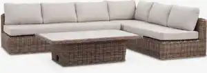 Lounge-Set EJER 6Pers. schnelltrocknend natur