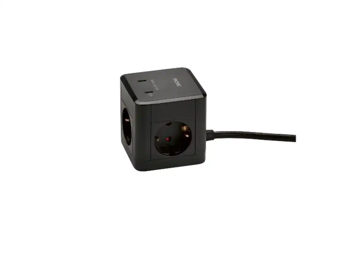 Bild 2 von TRONIC® Steckdosenwürfel mit USB-Anschlüssen, ultraschnelles Laden
