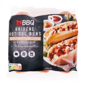 BBQ Brioche-Hot-Dog-Buns 270g
