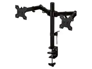 TRONIC® Halter für 2 Bildschirme mit Tischbefestigung