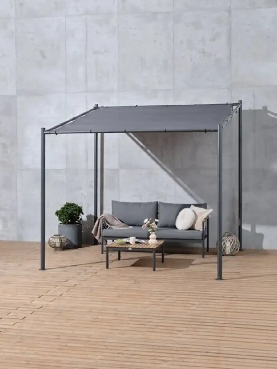 Bild 1 von Pavillon ODDERMOSE B2.5xL2.5xH2.5m grau