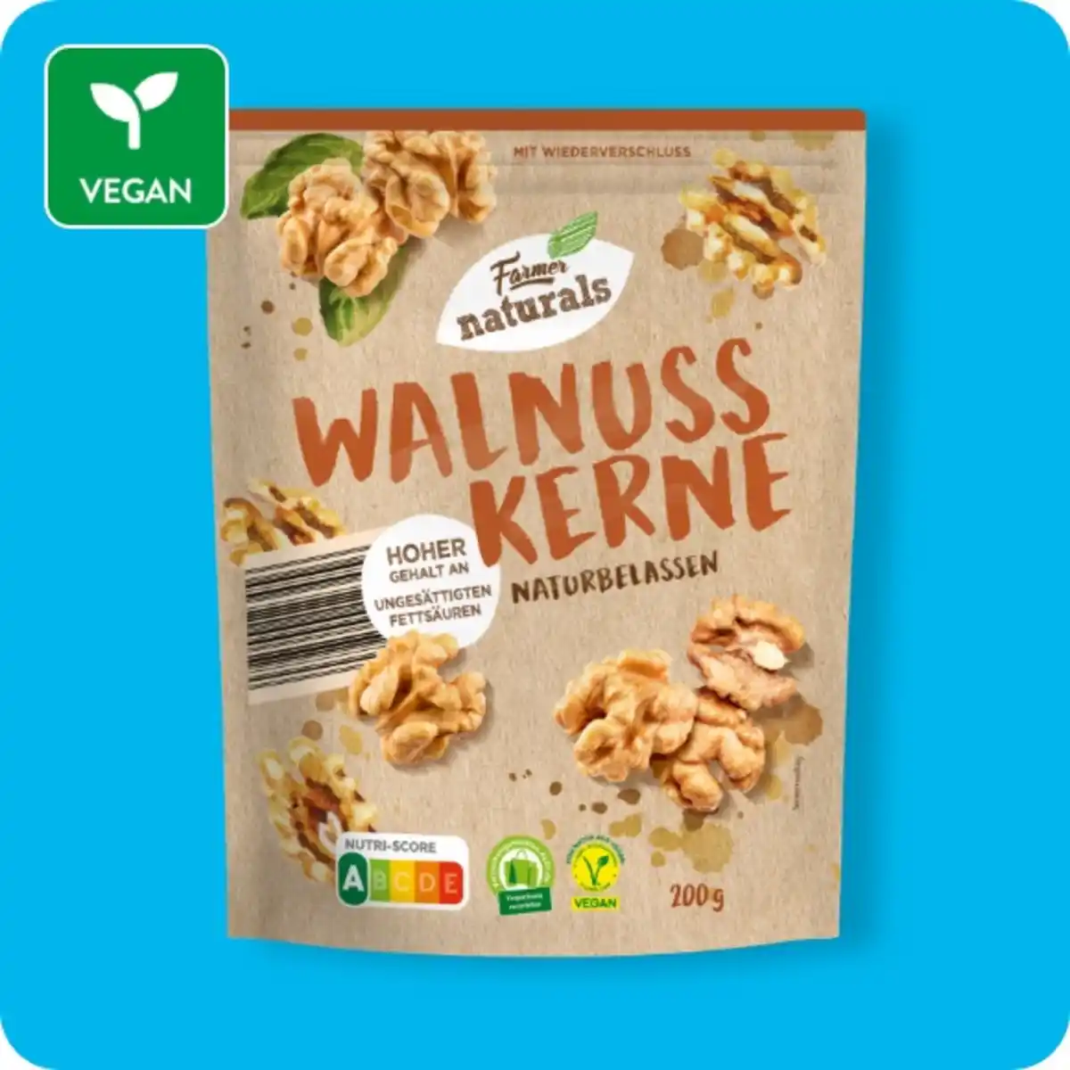 Bild 1 von FARMER NATURALS Walnusskerne, Naturbelassen