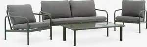 Lounge-Set TEGLUM 5Pers. olivgrün