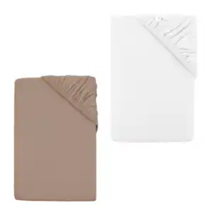 NOVITESSE Jersey-Spannbetttuch; B x L: ca. 180–200 x 200 cm