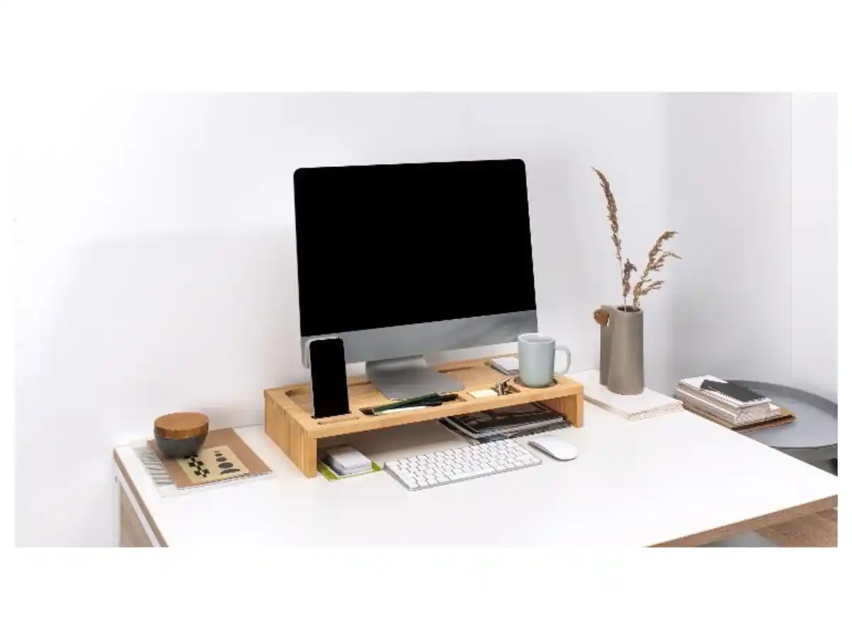 Bild 2 von LIVARNO home Bambus Monitororganizer, universell einsetzbar