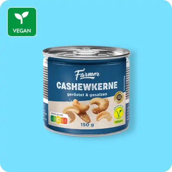 Bild 1 von FARMER NATURALS Cashewkerne, Geröstet & gesalzen