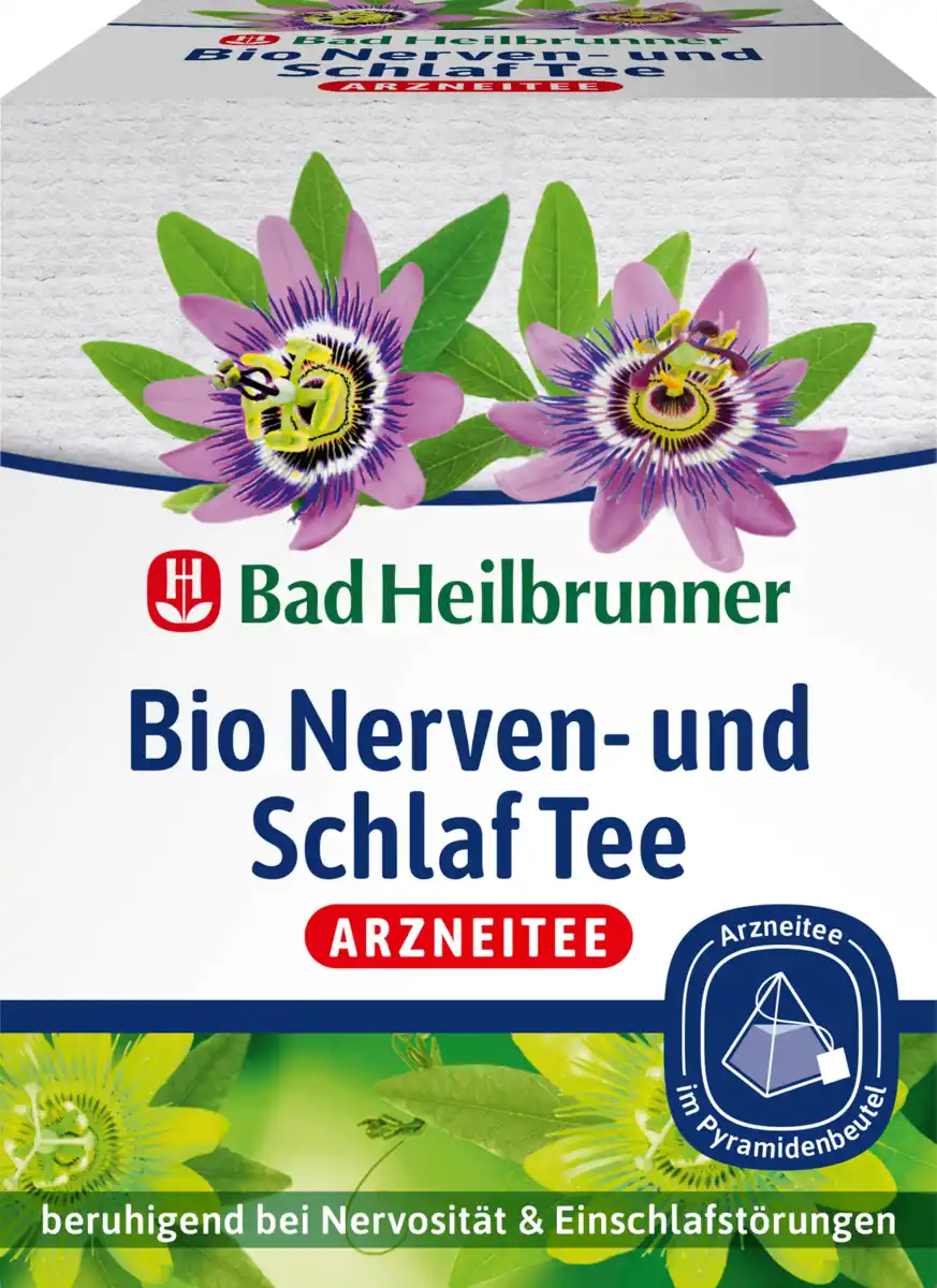 Bild 1 von Bad Heilbrunner Arzneitee, Nerven- & Schlaf Tee (12 Beutel)