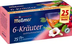 Meßmer Kräutertee 6-Kräuter (25 Beutel)