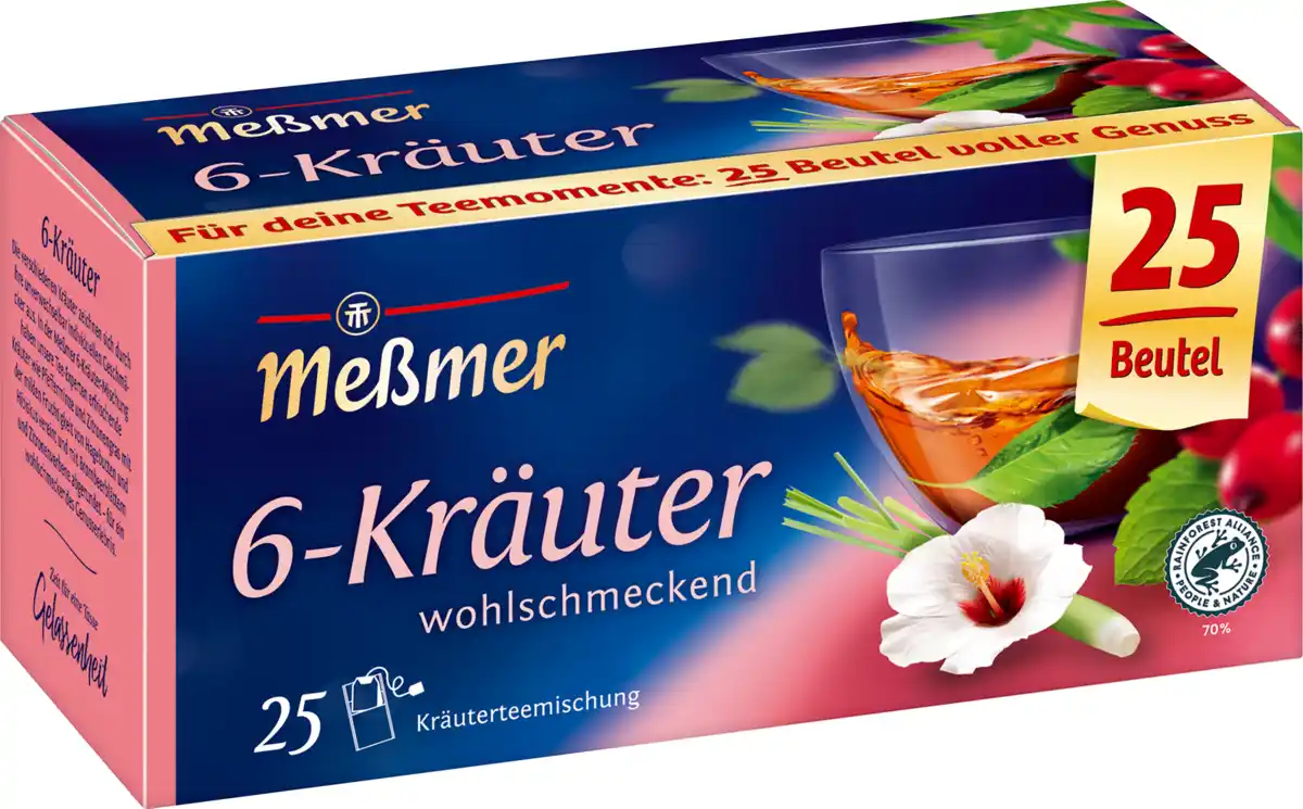 Bild 1 von Meßmer Kräutertee 6-Kräuter (25 Beutel)