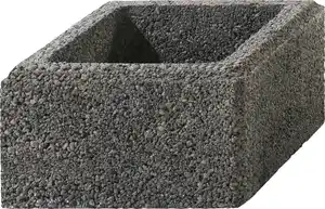 Primaster Pfeilerstein Garten 37,5 x 37,5 x 20 cm grau anthrazit nuanciert