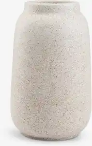 Vase KARLANTON Ø14xH23cm weiß
