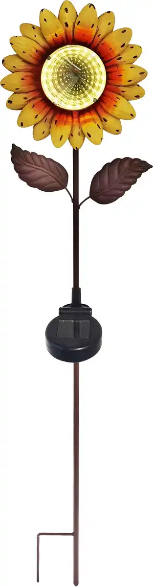 Bild 1 von LED Solarleuchte Sonnenblume mit Dämmerungssensor mehrfarbig