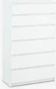 6 Schubladen Kommode TANGE weiß