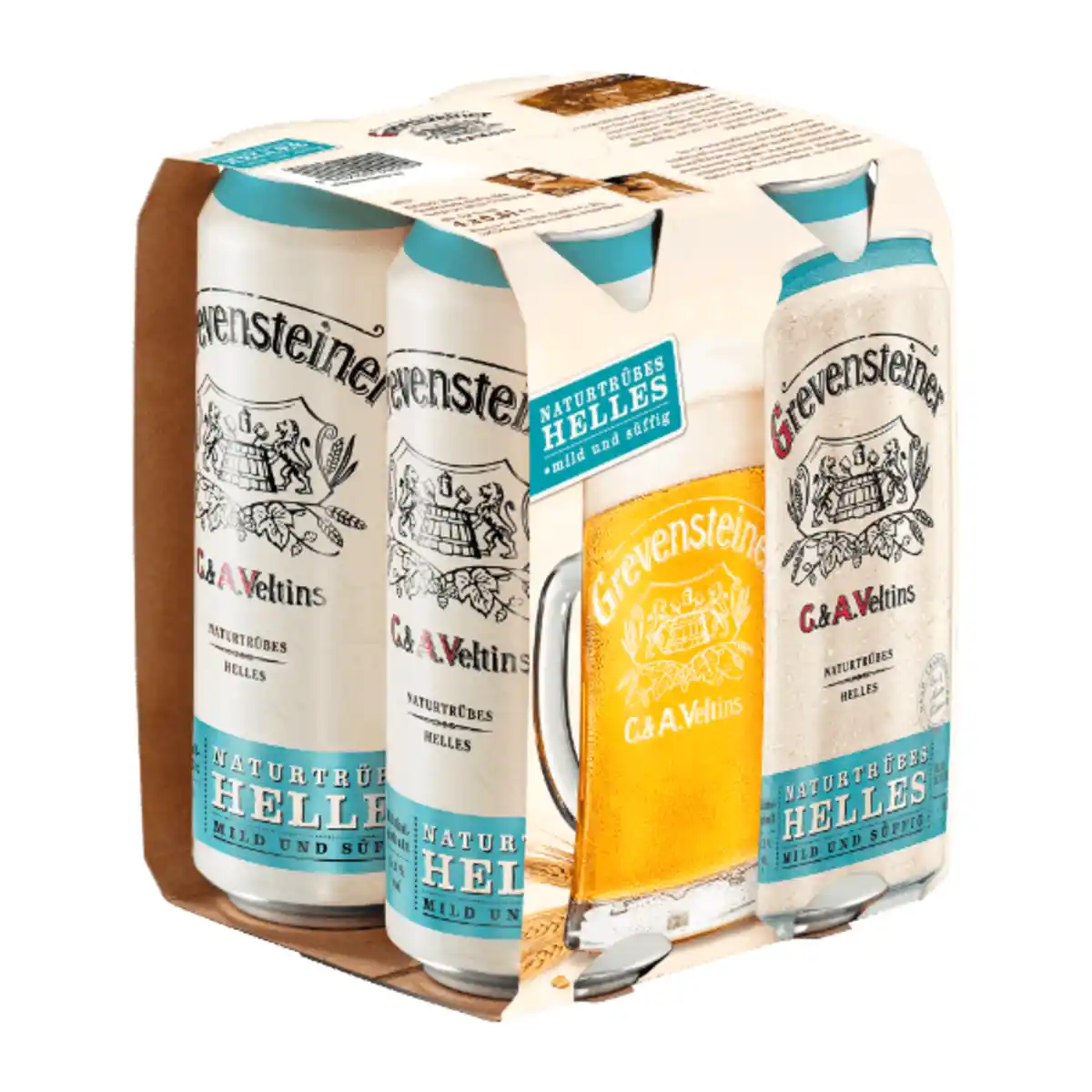 Bild 1 von GREVENSTEINER Naturtrübes Helles 0,5L