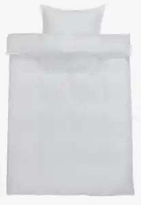 Satin-Bettwäsche INGEBORG 135x200 weiß