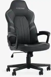 Gaming-Stuhl FJELSTED schwarz Kunstleder/grau