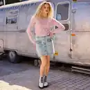 Bild 2 von Damen-Denim-Rock mit Knöpfen