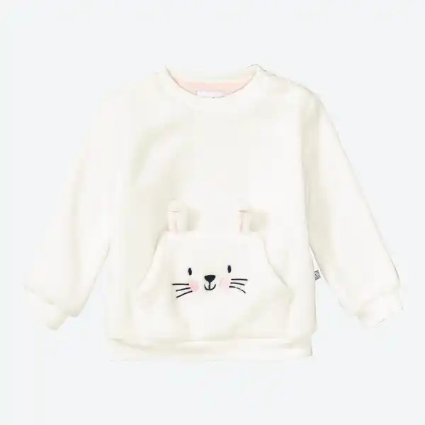 Bild 3 von Baby-Mädchen-Sweatshirt mit Kängurutasche